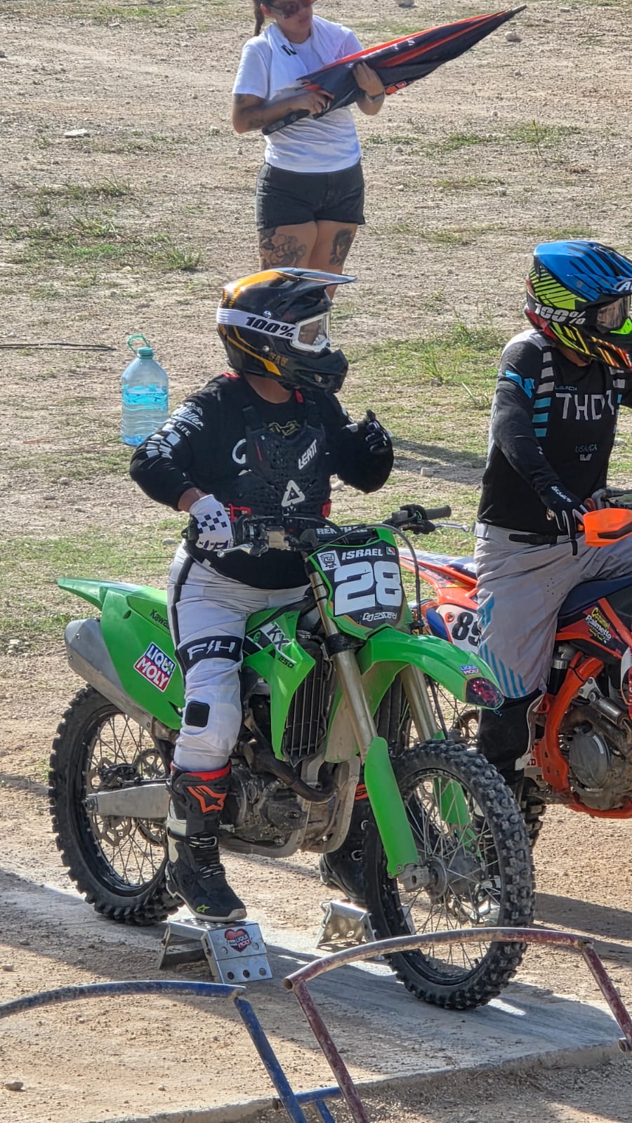Marco Israel Gutiérrez Juárez en pista
